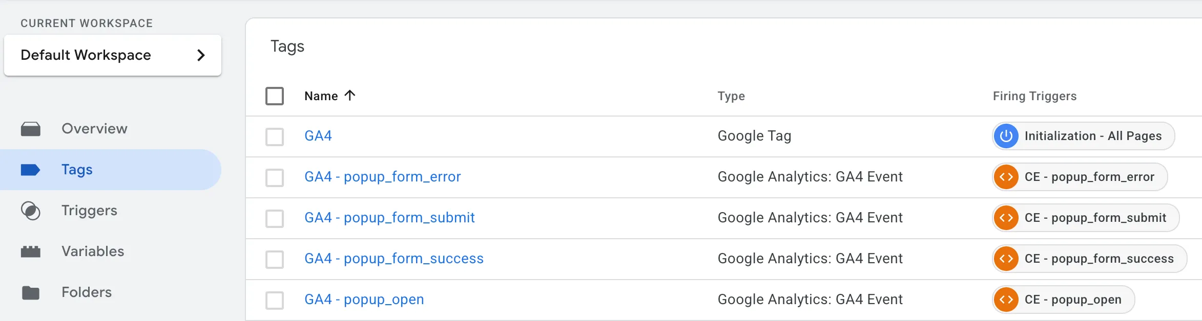 Google Tag Manager Tags For Custom Events